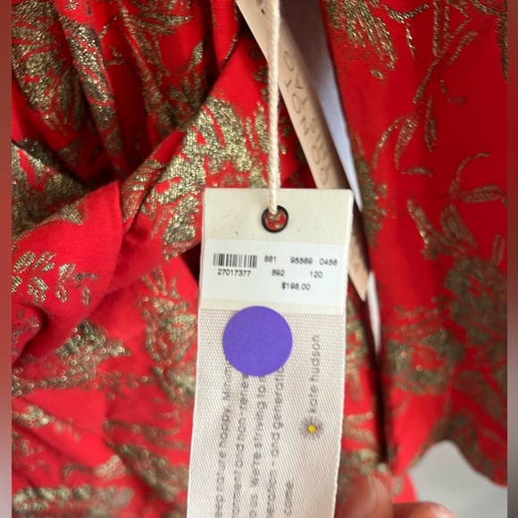 NWT Kate Hudson Happy X Nature sustainable brand embroidered dress, size 12 - Picture 7 of 8